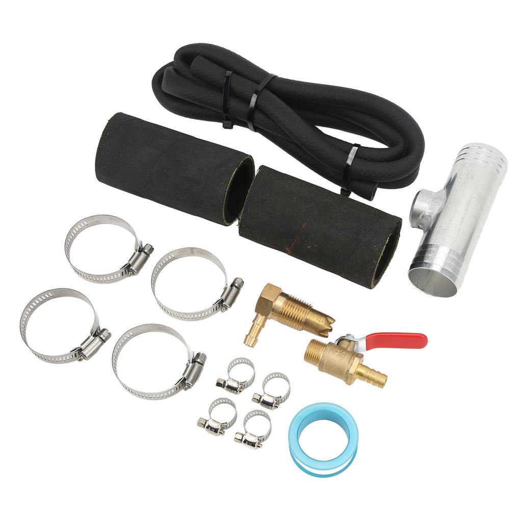 Auxiliary Transfer   Connector Kit with Fuel Pipe Connector Tee Clamp 11025 Replacement for       Trucks