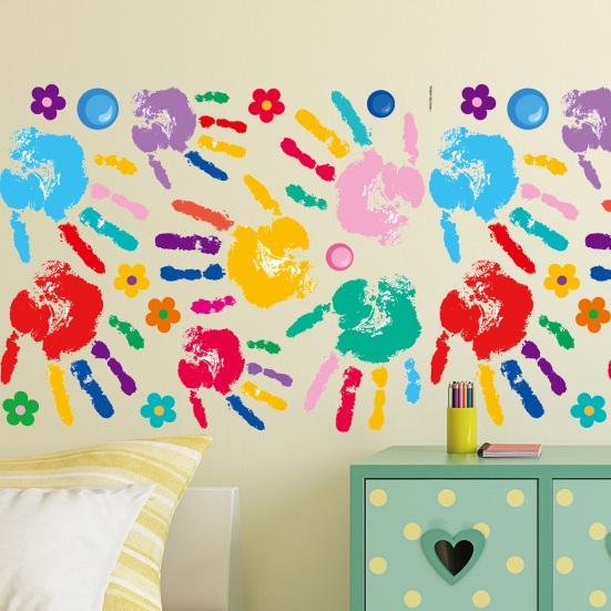 Autocolant frumos pentru grădiniță, detașabil, imprimare transparentă