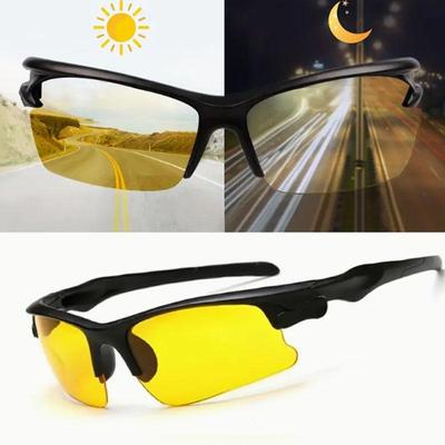 Nachtsicht-Sportbrille für Damen, modisch, zum Autofahren bei Tag und Nacht, entspiegelte Autofahrer-Sonnenbrille mit intelligentem Farbwechsel