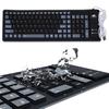103 Keys Foldable Silicone Gaming Keyboard Dustproof Soft for Laptop/Computer