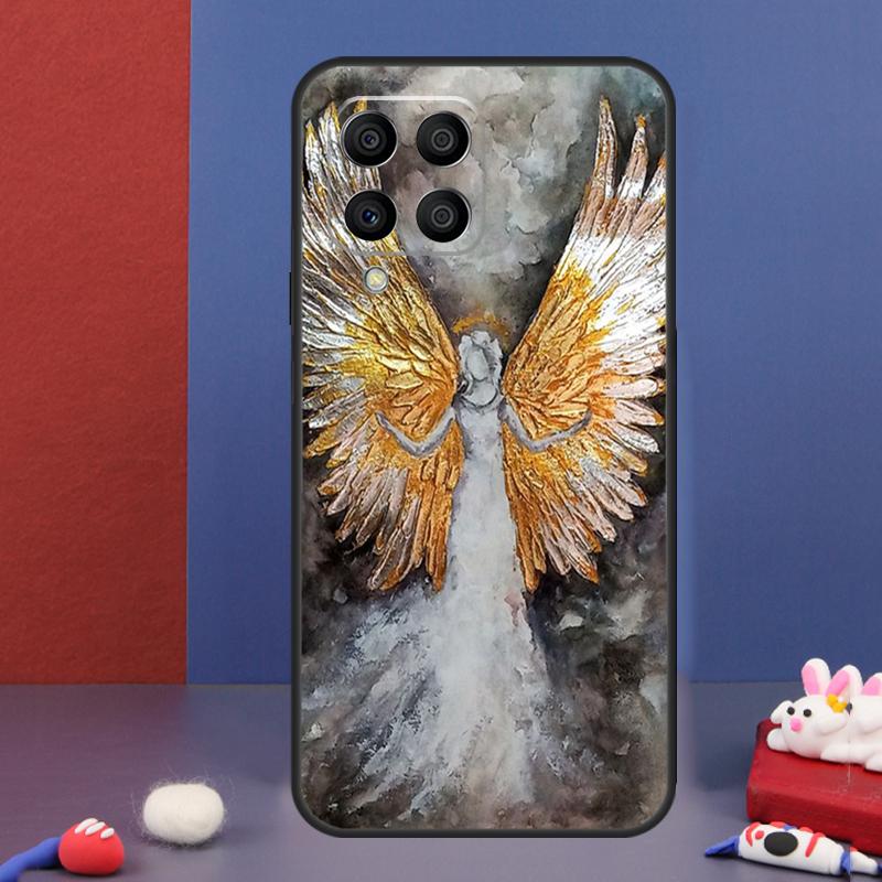 Fantasy Angel Girl Wings Case For Samsung Galaxy M16 M06 M36 M56 M15 M11 M31 M21 M53 M13 M32 M52 M35 M55 M14 M34 M54