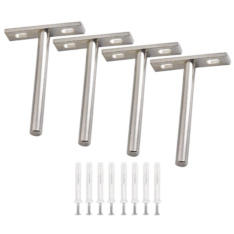 

Set of 4 Shelf Brackets with Screws Reliable & Long lasting Shelf Installation Solution Versatile Shelf Mounting Bracket 4 inches