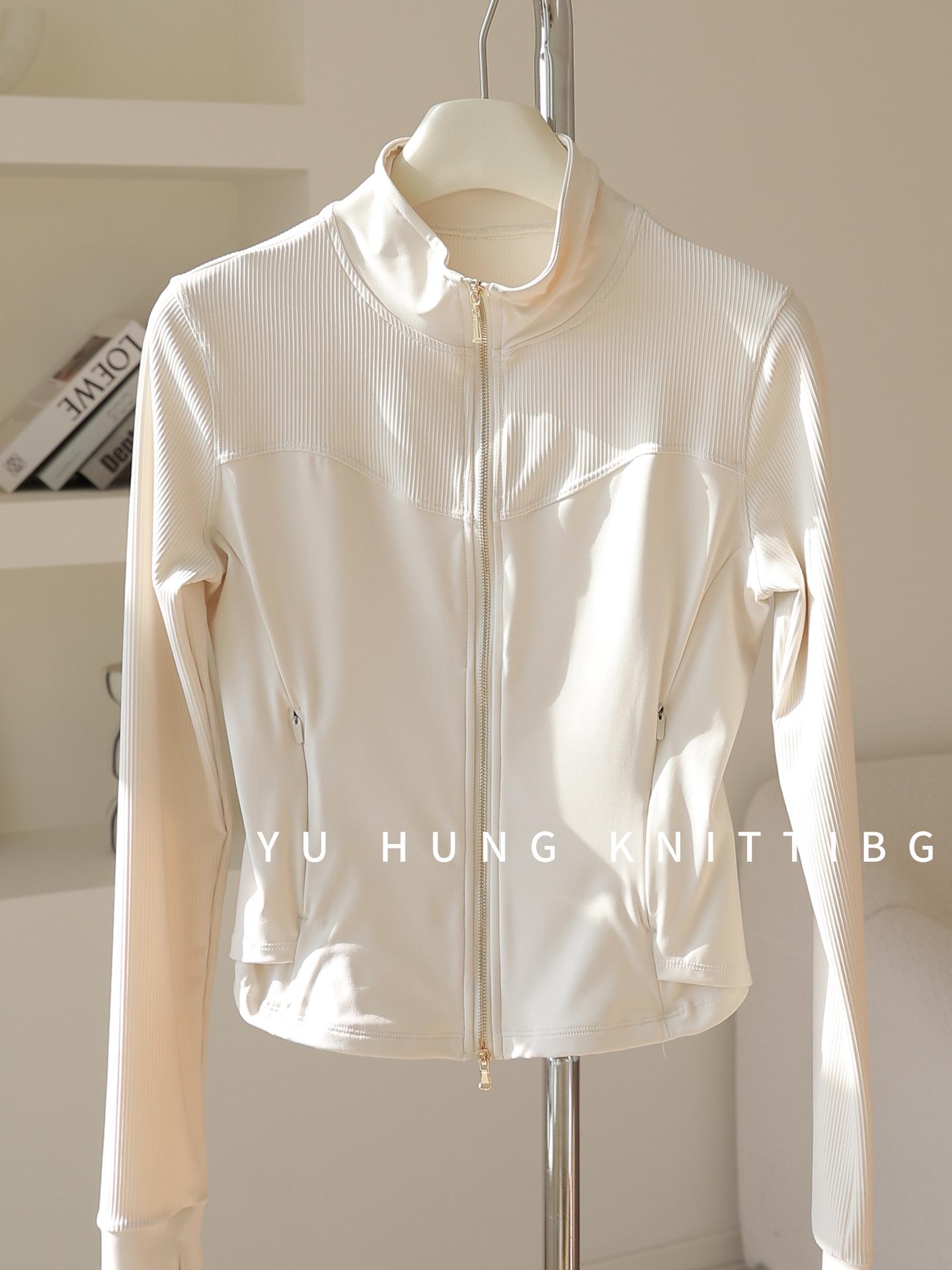 Women s Autumn/Winter 2025 Slim Fit Stand Collar Jacket for Running, Sports, Yoga & Fitness M