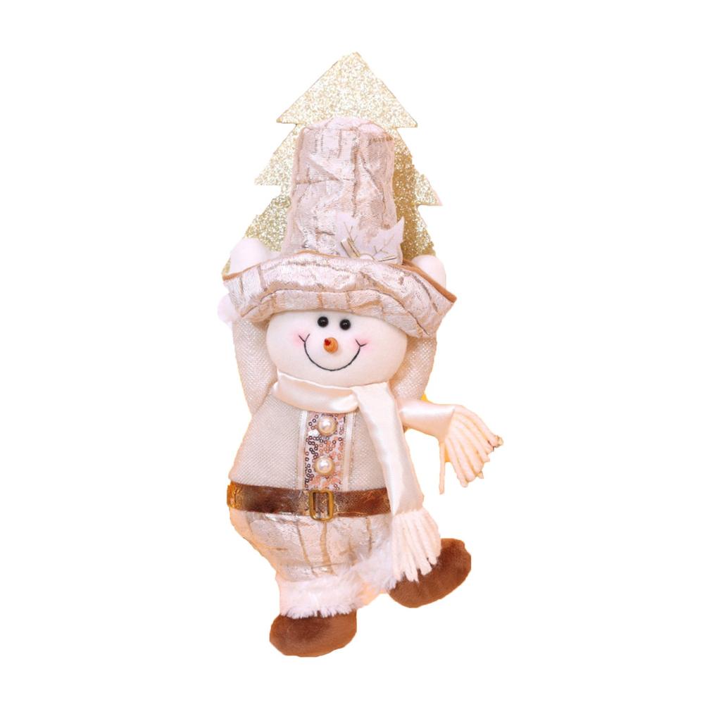 Christmas Door Hanging Decoration Christmas Champagne Gold Old Man Snowman Doll Doll Christmas Tree Decorations