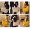 Quilted large capacity tote bag women's shoulder handbag