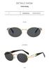 Elegant Oval Frame Women's Sunglasses: High-End, Luxury Sun Protection in European & American Fashion.