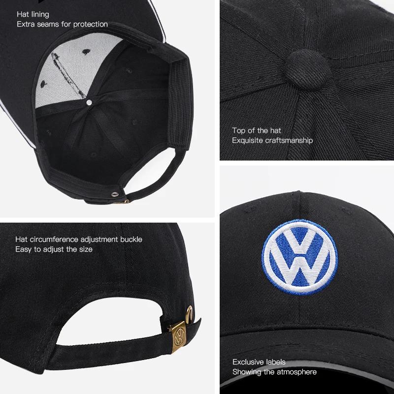 2025 Heiß Für Volkswagen VW Auto Emblem Stickerei Snapback Baseballkappe Frühling und Herbst Outdoor Verstellbar Lässige Hüte Sonnenschutz