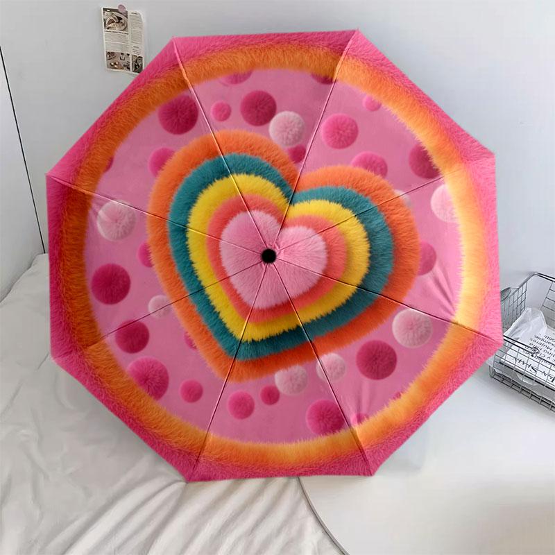 

Longpilestyle Pattern Pattern New Style Umbrella, 1 Piece Automatic Folding Umbrella, Portable Travel Umbrella, Outdoor Umbrella, Birthday Gift