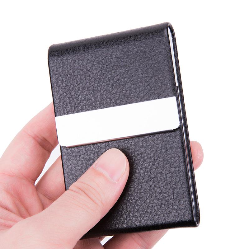 In-Stock Personalized Business Card Holder with Multi-Card Slots and Custom Logo Option