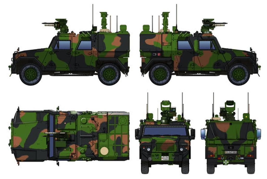 Das Werk 1/35 Scale German Eagle 4 EKT/FuPers Light Armored Transport Vehicle, 2013, 2-in-1 Plastic Model Kit USCDW35039