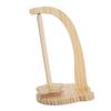 1 Set Yarn Holder Wooden Stable Bear Shaped Base Rotating Yarn Spinner for Crocheting Natural Color