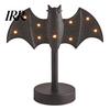 Spooky Night Light Halloween Gothic Witch Lantern, Resin Tabletop Decor with Warm Glow, Centerpiece Lantern Decoration for Shelf Desk