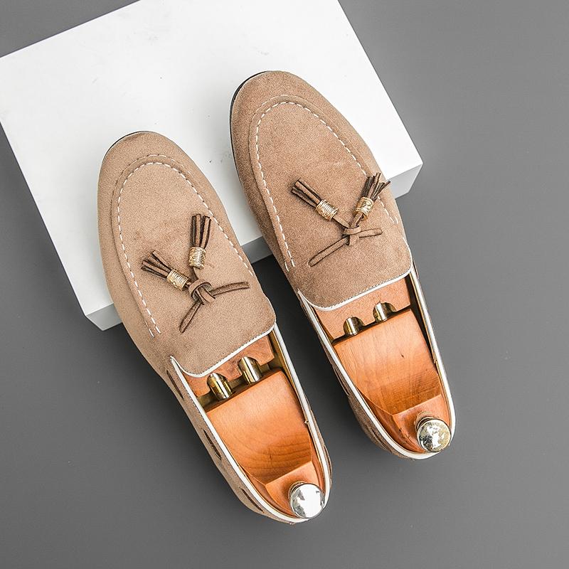Brand Men'S Fashion Banquet Business Leisure Leather Shoes Spring New Style Pointed Anti Velvet Leather Comfortable Loafers