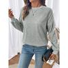 Autumn New Bow Tie Decal Lace Patchwork Long Sleeved Sweatshirt for Women Fashionable Style Long Sleeved Top