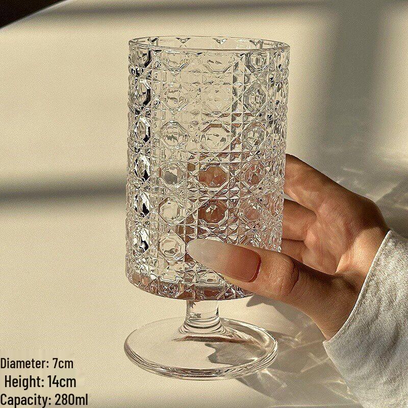 Tree Texture Stemmed Beverage Glass