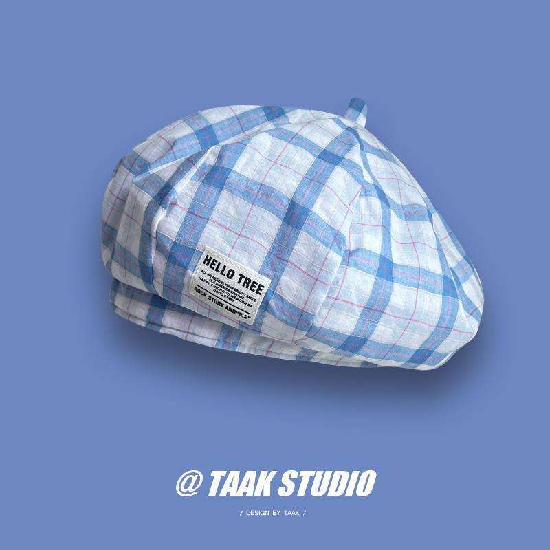 Summer Trendy Unisex Beret Hat With Cute Embroidered Patterns And Fit Comfortable