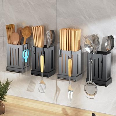 1-teiliger Essstäbchenhalter für die Küche, multifunktionaler Wäscheständer zum Aufhängen von Utensilien, Haken ohne Bohren, zur Wandmontage, Löffel- und Gabelhalter