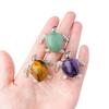 1pc Natural Crystal Tumbled Stone Turtle Jewelry Crystal Raw Stone Silvery  Home Office Decoration Holiday Gift rose quartz gift