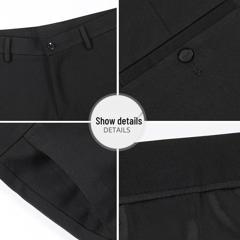 Tucano Men's Wrinkle-Resistant Straight-Leg Dress Trousers