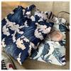 Camicia Floreale Hawaiana da Uomo a Manica Corta Tendenza Camicia da Spiaggia Estiva Sottile Ampia Giacca a Mezza Manica