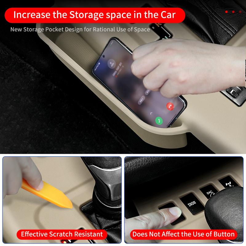 For 2009- Toyota Highlander Central Control Silicone Dirt-Proof Cover Scratch Resistant Car Interior Protection Accessories