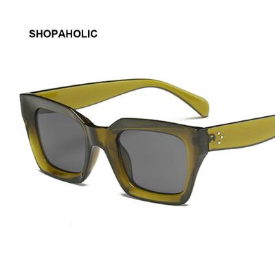 Nouvelle Mode Femme Marque de Luxe Lunettes de Soleil Carrées Dames Vintage Surdimensionnées Lunettes de Soleil Féminines Monture Large Teintes Uv400 Noir