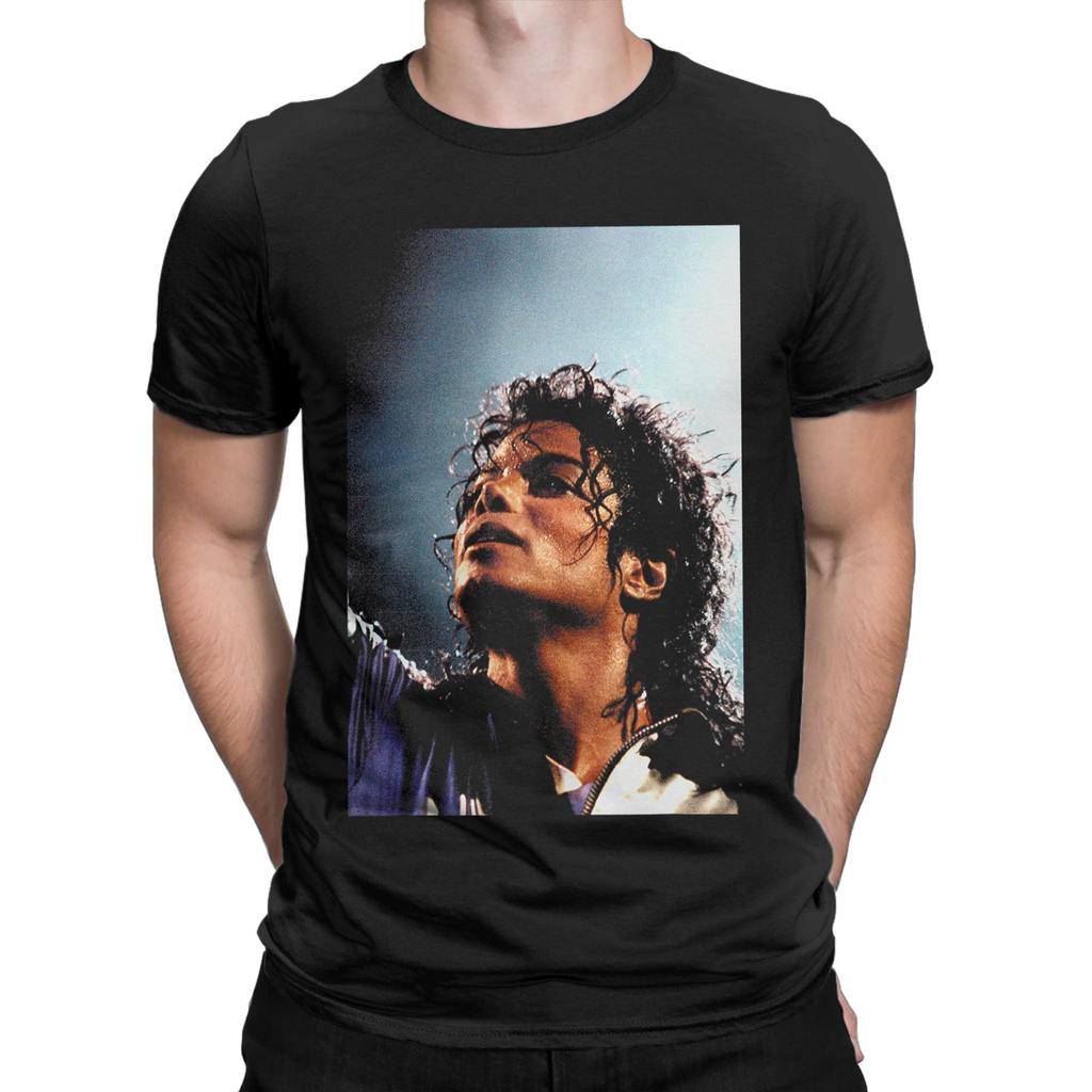 Live Milton Keynes Bad World Tour 1988 Funny Graphic 100% Cotton T-Shirt mMichael Jacksonn Tops