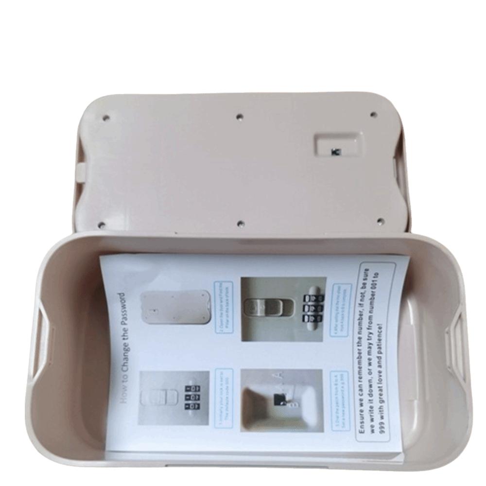 Sichere abschließbare Aufbewahrungsbox mit Zahlencode Snackbehälter Heim Büro Reise