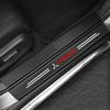 Carbon Fiber Leather Car Styling Door Trunk Threshold Protector Sticker For Mitsubishi Pajero Sport Outlander ASX Eclipse