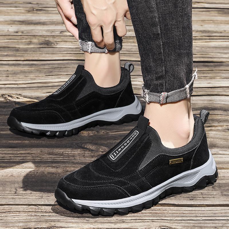 2025 New Lightweight Casual Sports Shoes, Men's Plaque-sized Running Shoes, Loafers, Walking and Outdoor Hiking Shoes