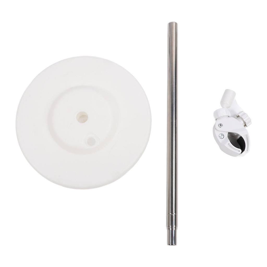 Haartrockenständer Edelstahl Teleskopstange Verstellbarer Drehwinkel Boden-Föhnhalter für Badezimmer