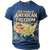 America 250th Birthday Eagle Flag 250 Years 1776-2026 Unisex Men's T-Shirts Casual Style Man Women Tees Vintage Men's Clothing