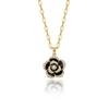 Women's Camellia Rose Titanium Steel Necklace - Sweet Korean & Japanese Style Clavicle Chain.