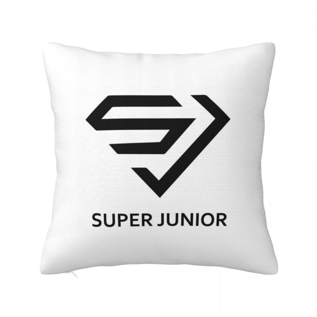 Super Junior Logo  Square Pillowcase Cushion Cover Pillow Case Throw Pillow Cover for Home Sofa Living Room