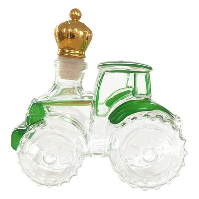 3D Funny Tractor Empty Car Whiskey Decanter Tractor Whiskey Wine Glass Bottle For Bar Office Home Decor Unique Wine Decanter
