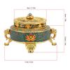 Trinket Incense   with Lid Handcraft Antique Polished Process for Decoration Meditation Room