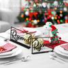 Elegant Reserved Signs Acrylic Table Place Cards for Weddings Receptions Parties Events Restaurants Celebrations Black