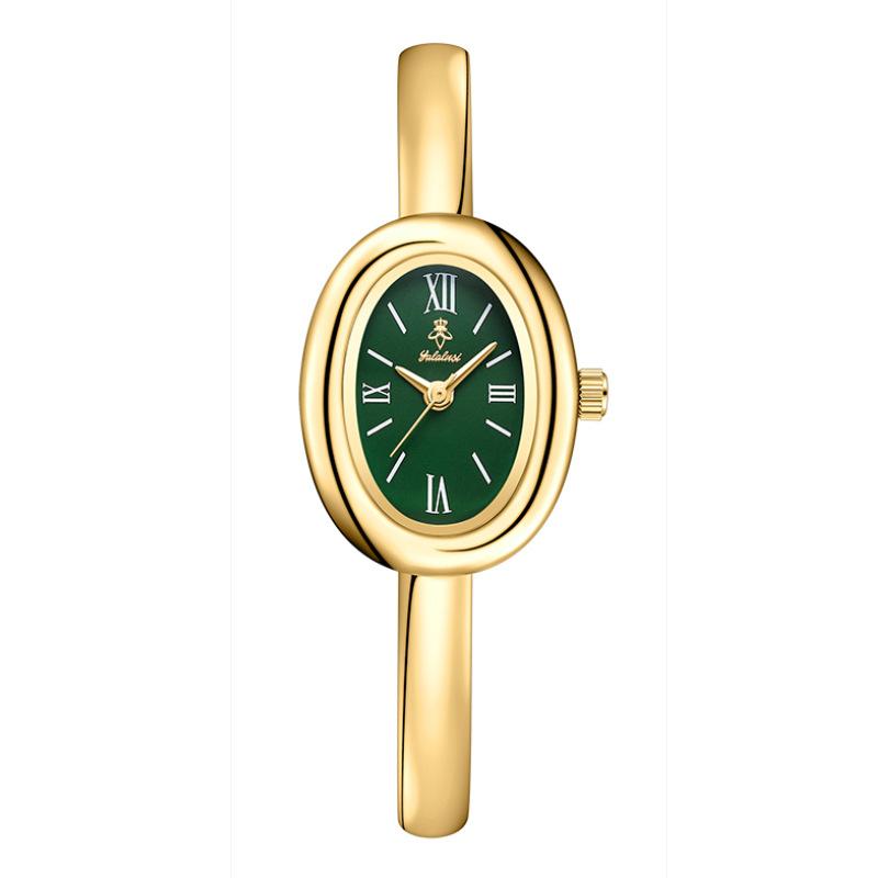 High-End Watches Oval Bracelets Women'S Watches Gold Watches Vintage Watches Simple Quartz Watches