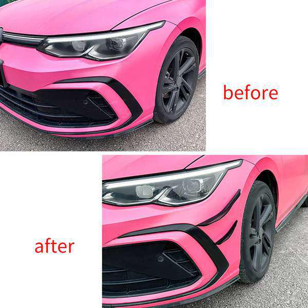 4-Piece Front Bumper Side Splitters for Volkswagen Golf MK8