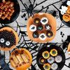 Halloween Lace Tablecloth Bat Net Skull Pattern Rectangular Shape For Party Decoration Haunted House Pumpkin Design