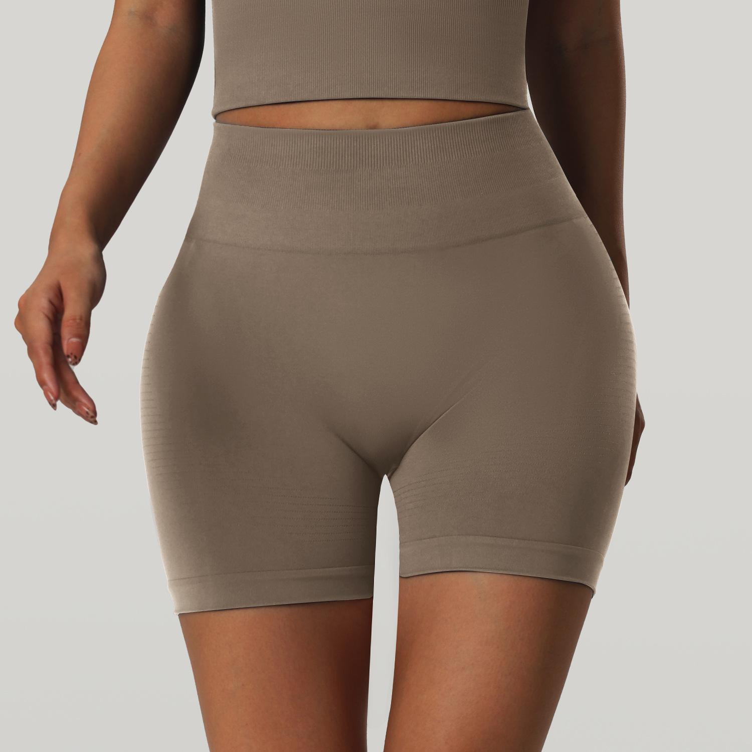 

Новые бесшовные облегающие шорты для йоги с высокой талией, с персиковыми ягодицами и эффектом лифтинга бедер, фитнес-брюки для женского бега и спортивные шорты с высокой эластичностью XL