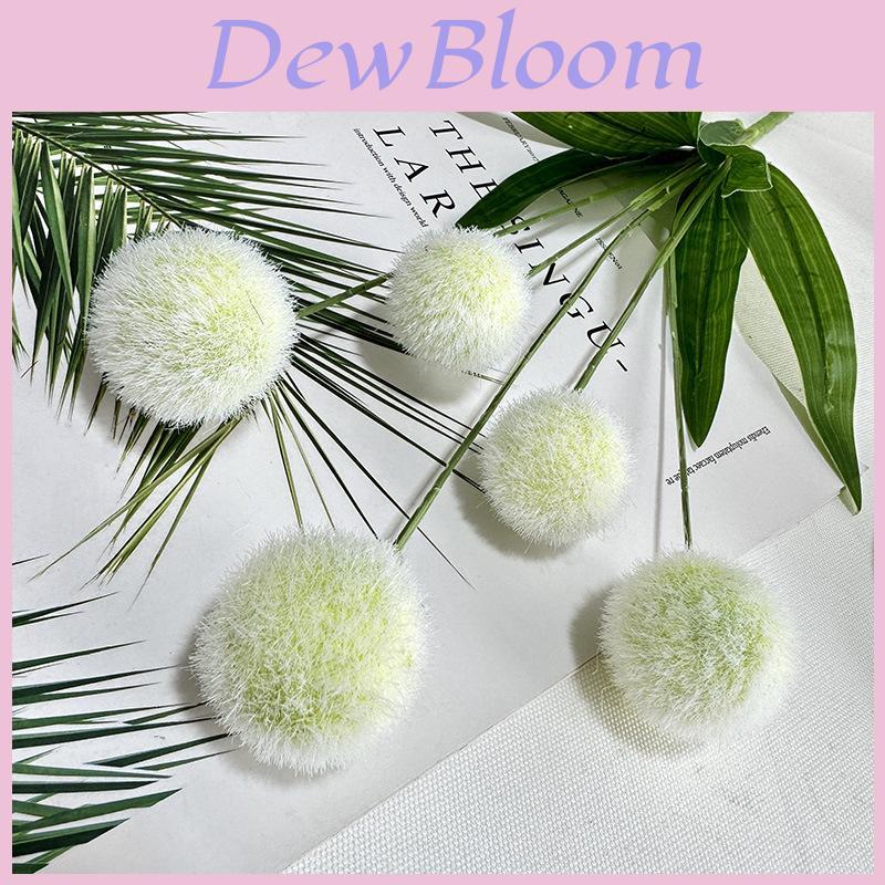 Artificial Flower Ball Decor With Plush Flocking For Wedding Photography And Home Decoration