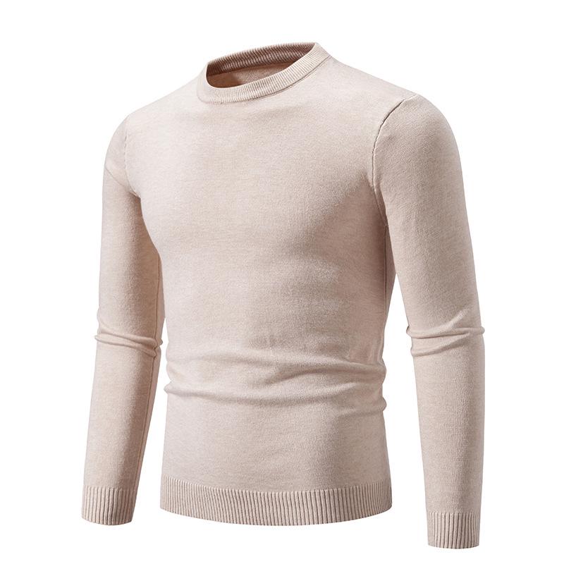 Men s Retro Round Neck Casual Knit Sweater XXX-Large