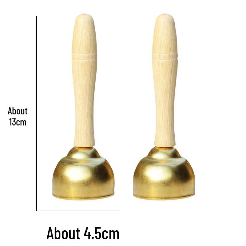 Children's Orff Percussion Instruments: Triangle, Castanets, Maracas, Tambourine, Wood Block, Cymbals