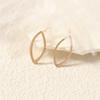 Simple Retro Love Earrings Geometric Metal Earrings Niche Temperament High-end Versatile Earrings