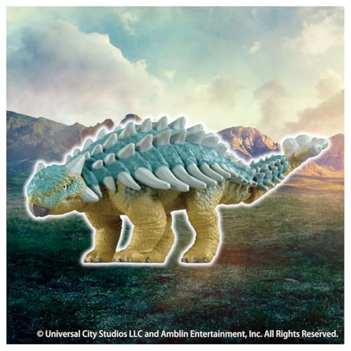 Takara Tomy Ania Jurassic World Ankylosaurus (with Ania Battle Card) Animal Dinosaur Toy Ages 3+