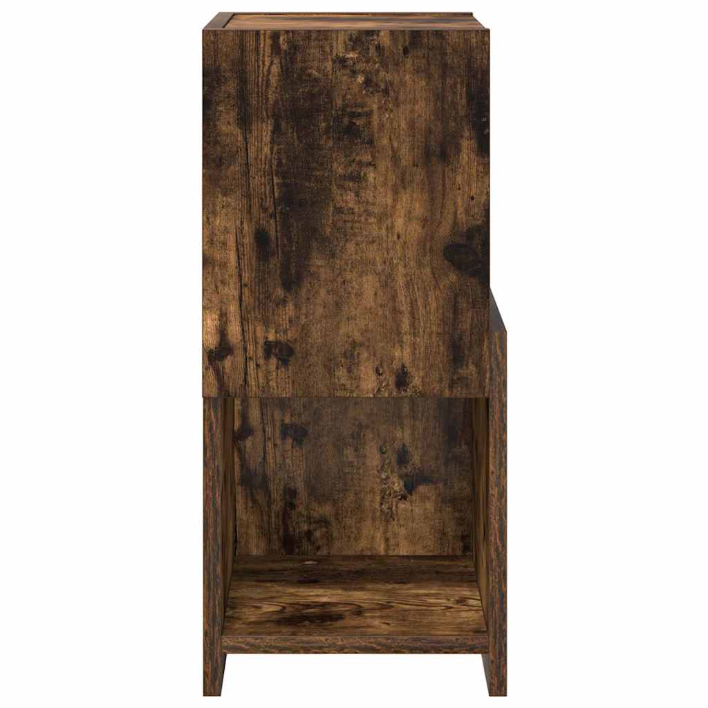Corner Cabinet Smoked Oak 25.5 x 25 x 55 cm Particleboard