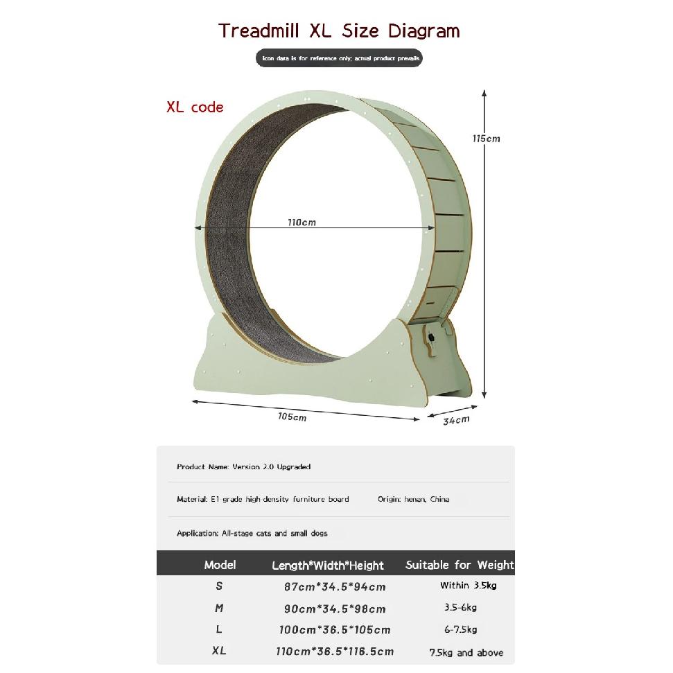Cat Treadmill Running Wheel Interactive Pet Toys Cat Silent Sport Anti-depression Treadmill Cat Exercise Wheel