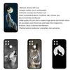 Cover for iPhone 17 16 15 Xiaomi Poco Redmi Note 14 13 12 11 Pro Max X 9 16e Samsung Galaxy S25 S24 S23 OPPO Huawei Stalking Wolf Art Phone Case