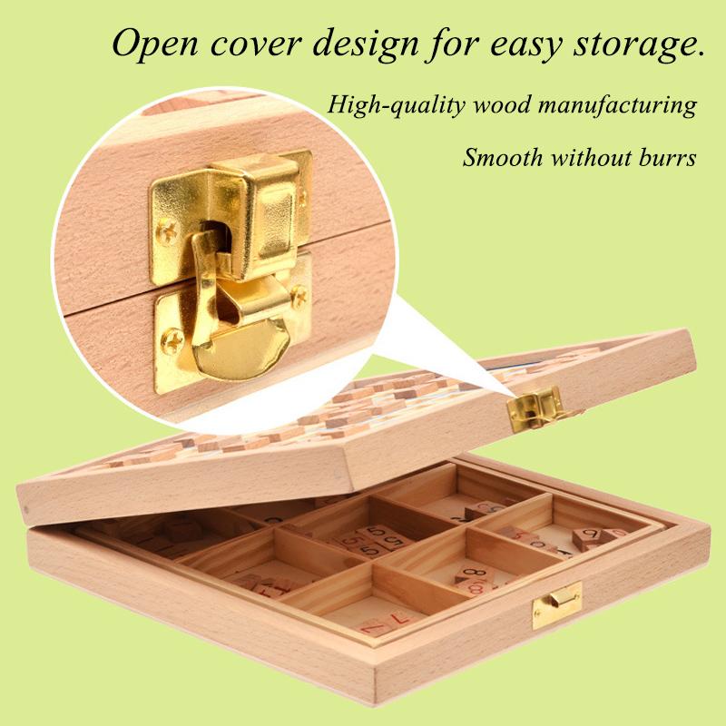 Jiugongge Digital Chess Game Open Cover Design Memory Chess Wooden Sudoku Logic Thinking Training Educational Toys For Children